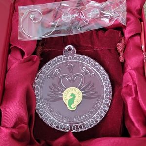 Waterford Crystal "Our 1st Christmas" Swan ornament in original box 3" diameter